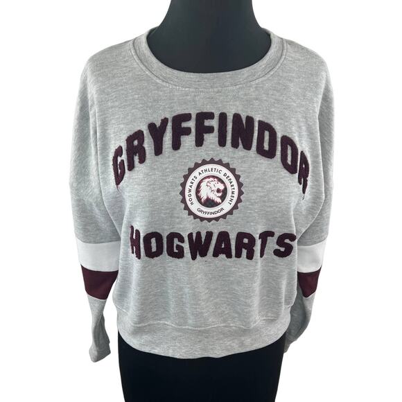 HARRY POTTER Gryffindor Hogwarts Athletics Department Embroidered Sweatshirt S - Picture 1 of 9